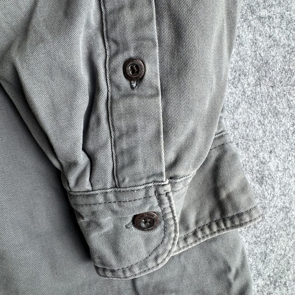 Levis Shirt Jacket Mens 2XL Gray Sherpa Lined Button Up Workwear Western Shacket - Picture 6 of 16